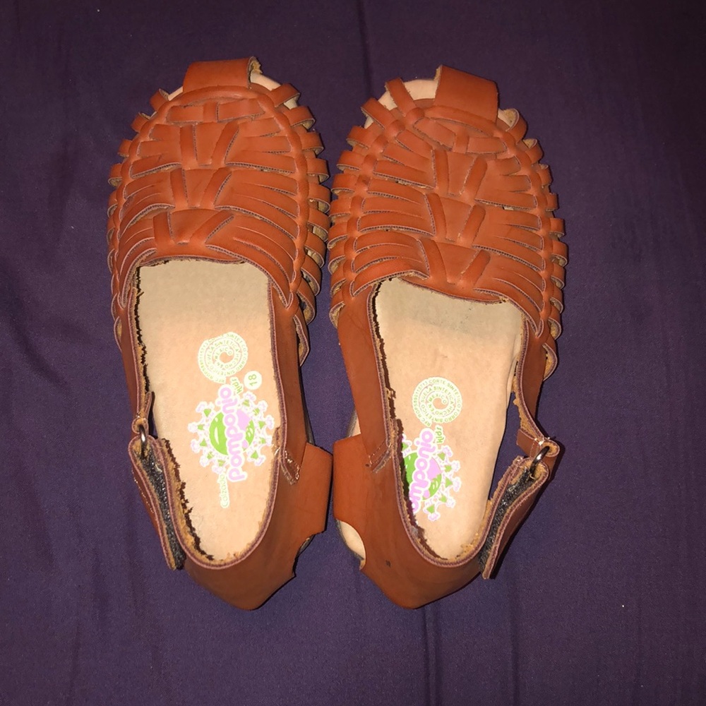 Mexican huaraches camel brown